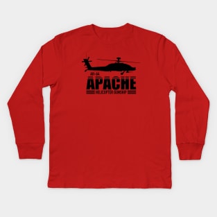 AH-64 Apache Kids Long Sleeve T-Shirt